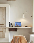 Industrial Metal Black Adjustable Swing Arm Wall Light