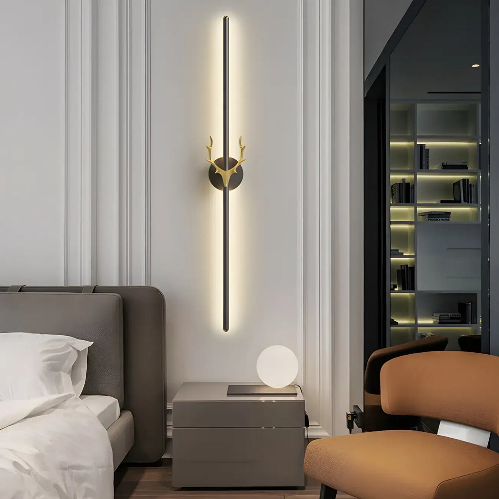 Nordic Aluminum Dimmable LED Up Down Vertical Wall Sconce