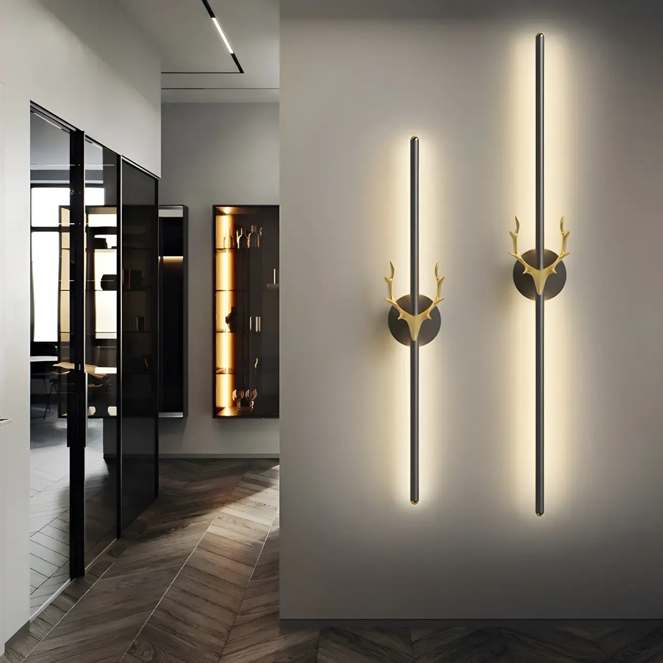 Nordic Aluminum Dimmable LED Up Down Vertical Wall Sconce
