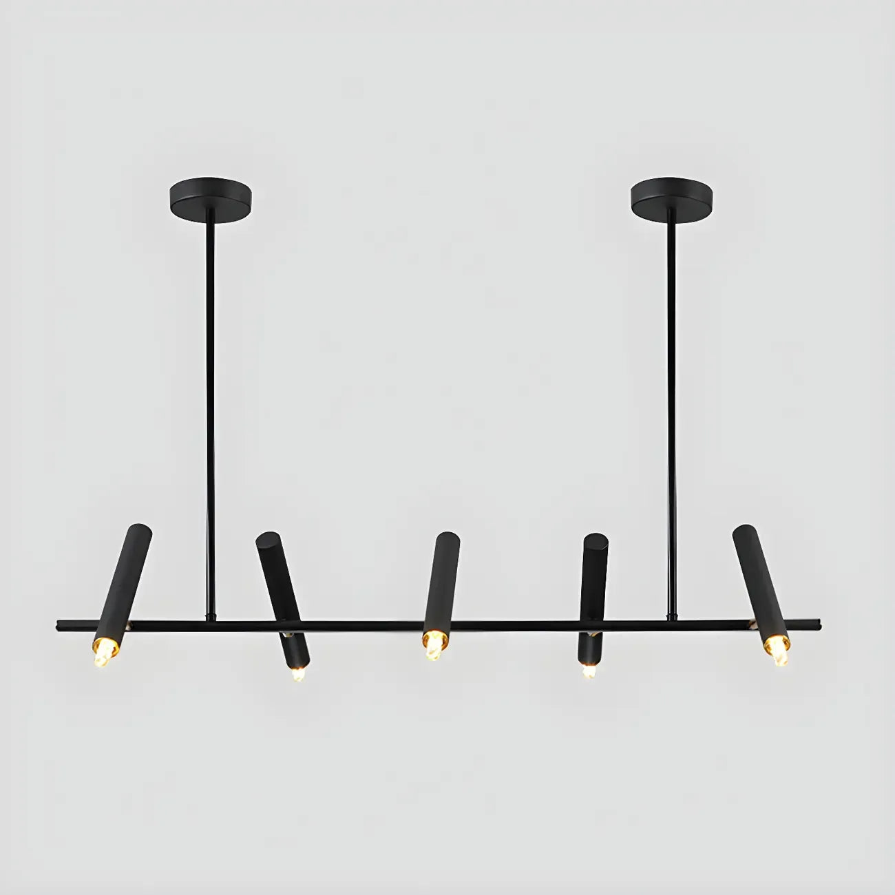 Modern Black Linear Island Pendant Light for Kitchen