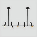 Modern Black Linear Island Pendant Light for Kitchen
