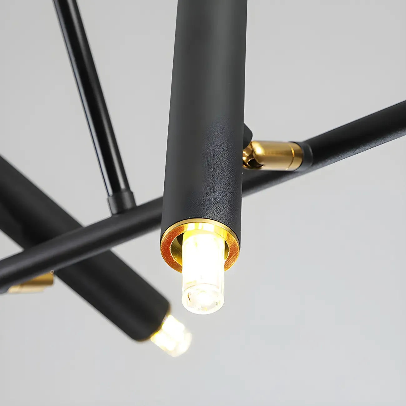 Modern Black Linear Island Pendant Light for Kitchen
