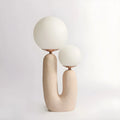 Pink Resin Cactus Globe Glass Table Lamp