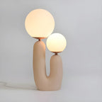 Pink Resin Cactus Globe Glass Table Lamp