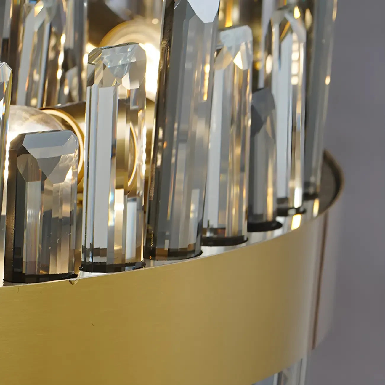 Adjustable Modern Crystal Oval Chandelier for Kitchen