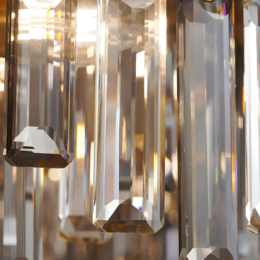 Adjustable Modern Crystal Oval Chandelier for Kitchen