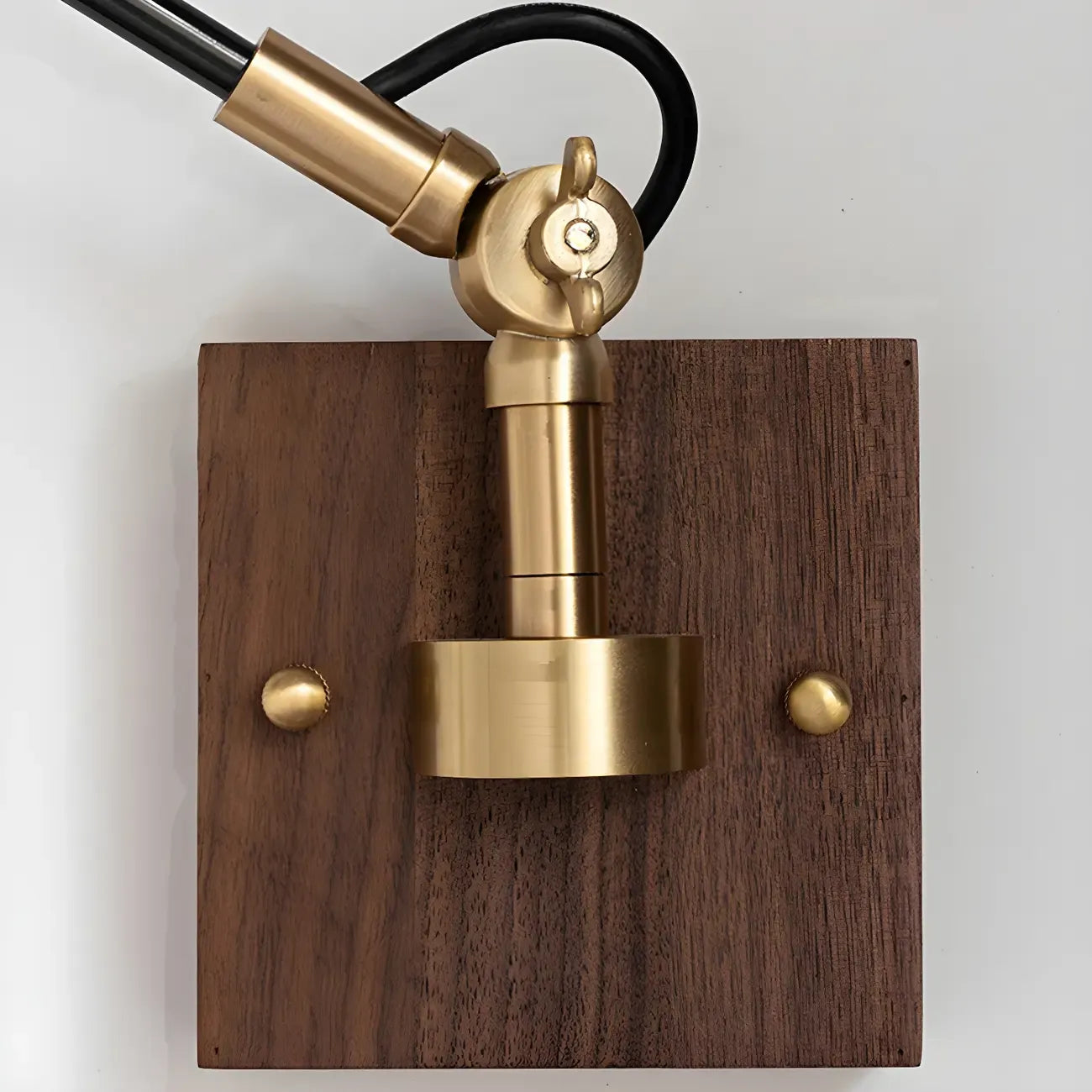 Retro Brass Black Adjustable Swing Arm Wall Light