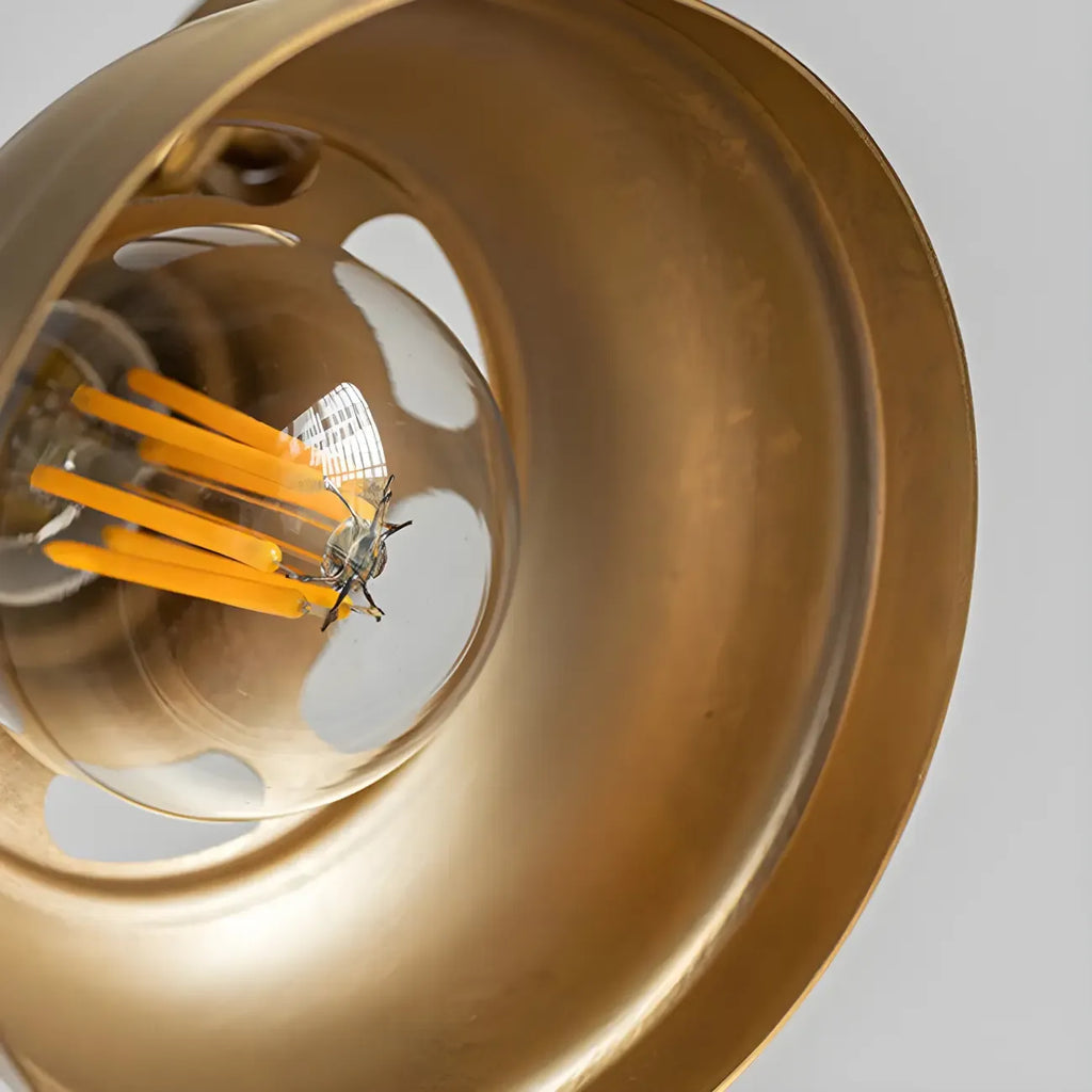 Retro Brass Black Adjustable Swing Arm Wall Light