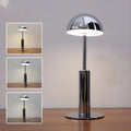 Elegant Gold Metal LED Dome Shade Cordless Table Lamp