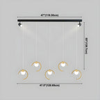 Modern Metal Geometric Kitchen Island Pendant Lights