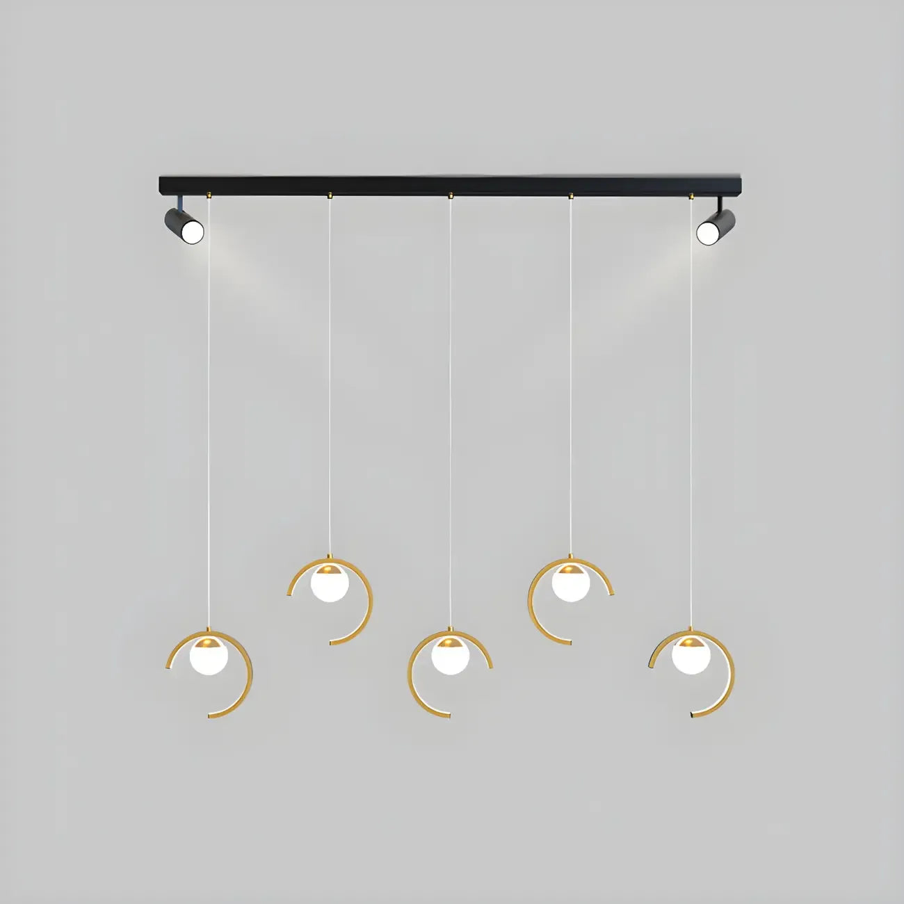 Modern Metal Geometric Kitchen Island Pendant Lights
