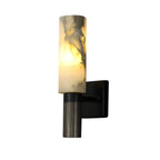 Modern Stone White Cylinder Wall Sconce LED for Bedroom