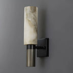 Modern Stone White Cylinder Wall Sconce LED for Bedroom