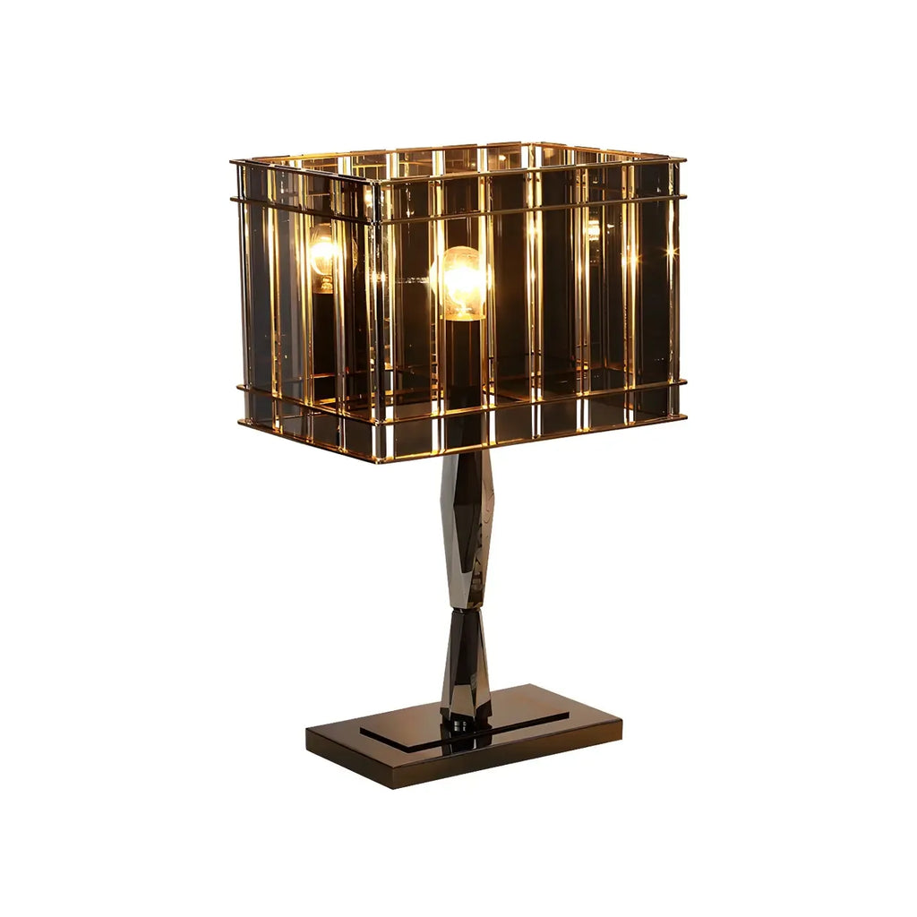 Crystal Rectangular LED Night Table Lamp