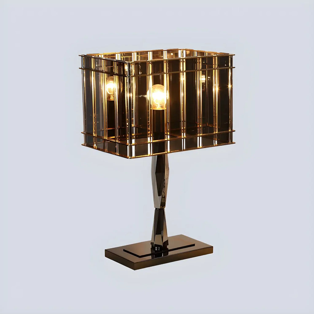 Crystal Rectangular LED Night Table Lamp