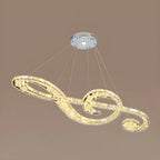 Artistic Modern Crystal 2-Light Island Pendant Light