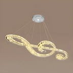 Artistic Modern Crystal 2-Light Island Pendant Light