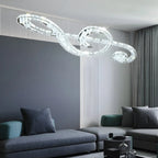 Artistic Modern Crystal 2-Light Island Pendant Light