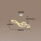 Artistic Modern Crystal 2-Light Island Pendant Light