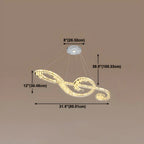 Artistic Modern Crystal 2-Light Island Pendant Light