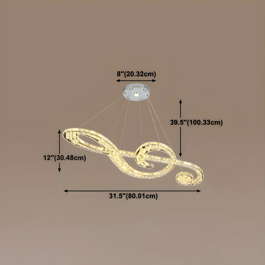 Artistic Modern Crystal 2-Light Island Pendant Light