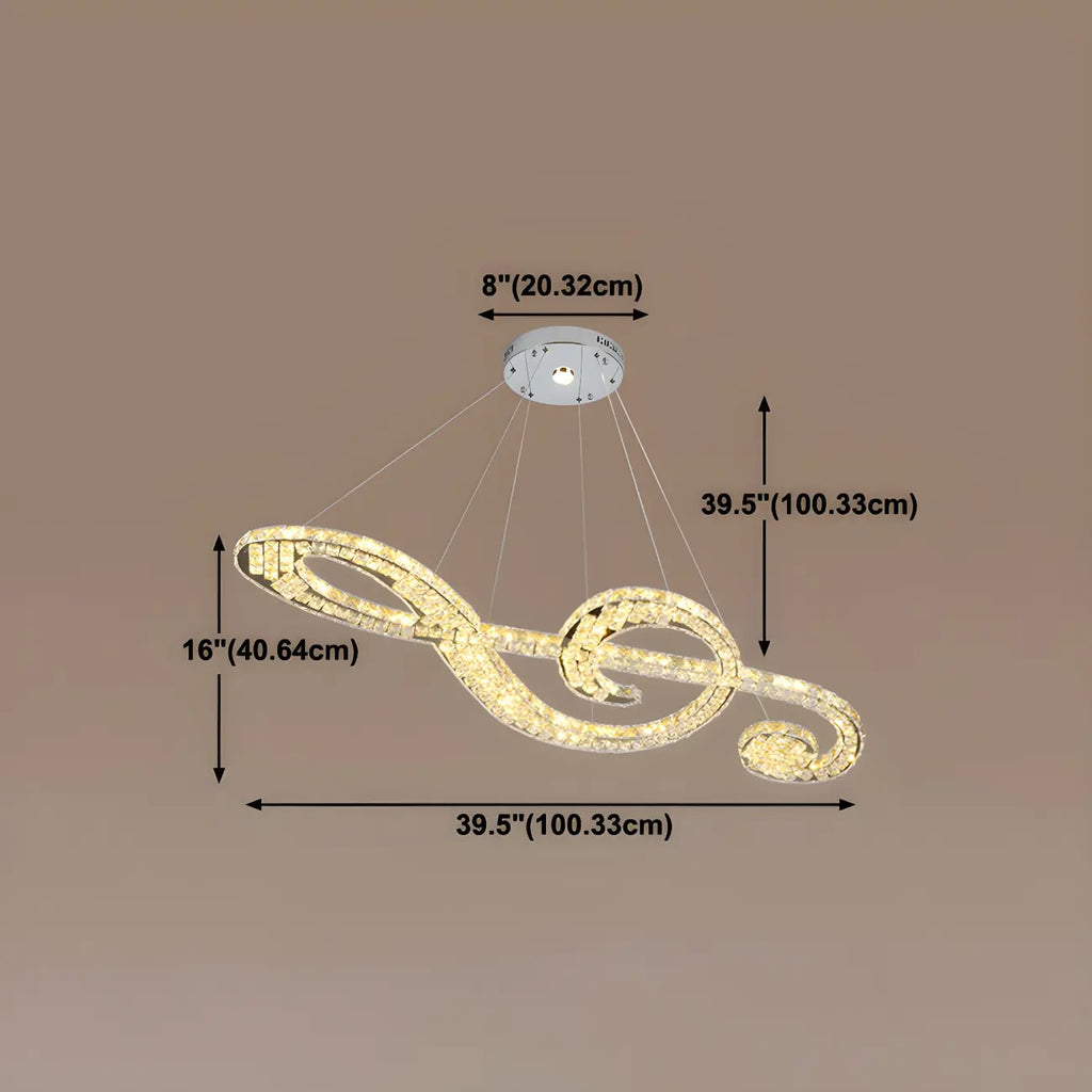 Artistic Modern Crystal 2-Light Island Pendant Light