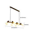 Industrial Black Multi-Light Cluster Pendant Light