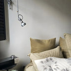 Silver Industrial Metal Adjustable Swing Arm Wall Light