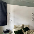 Silver Industrial Metal Adjustable Swing Arm Wall Light
