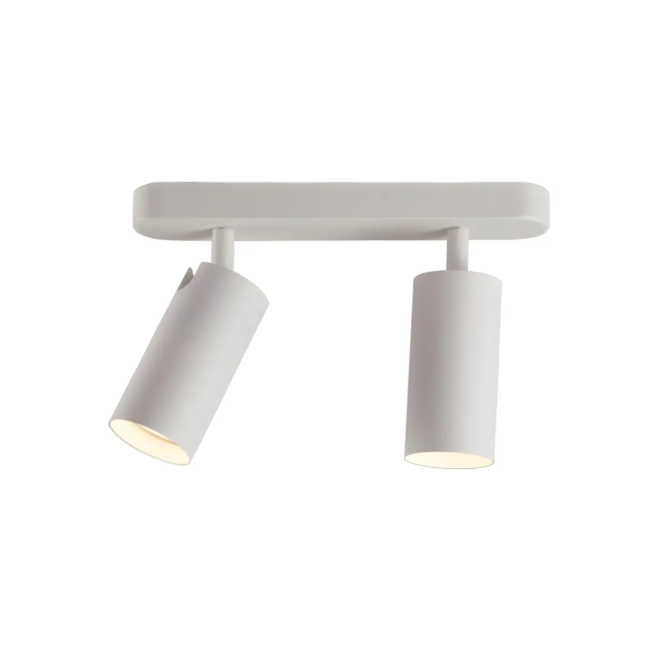 Mini Simple Cylinder Metal Semi Flush Mount Track Light