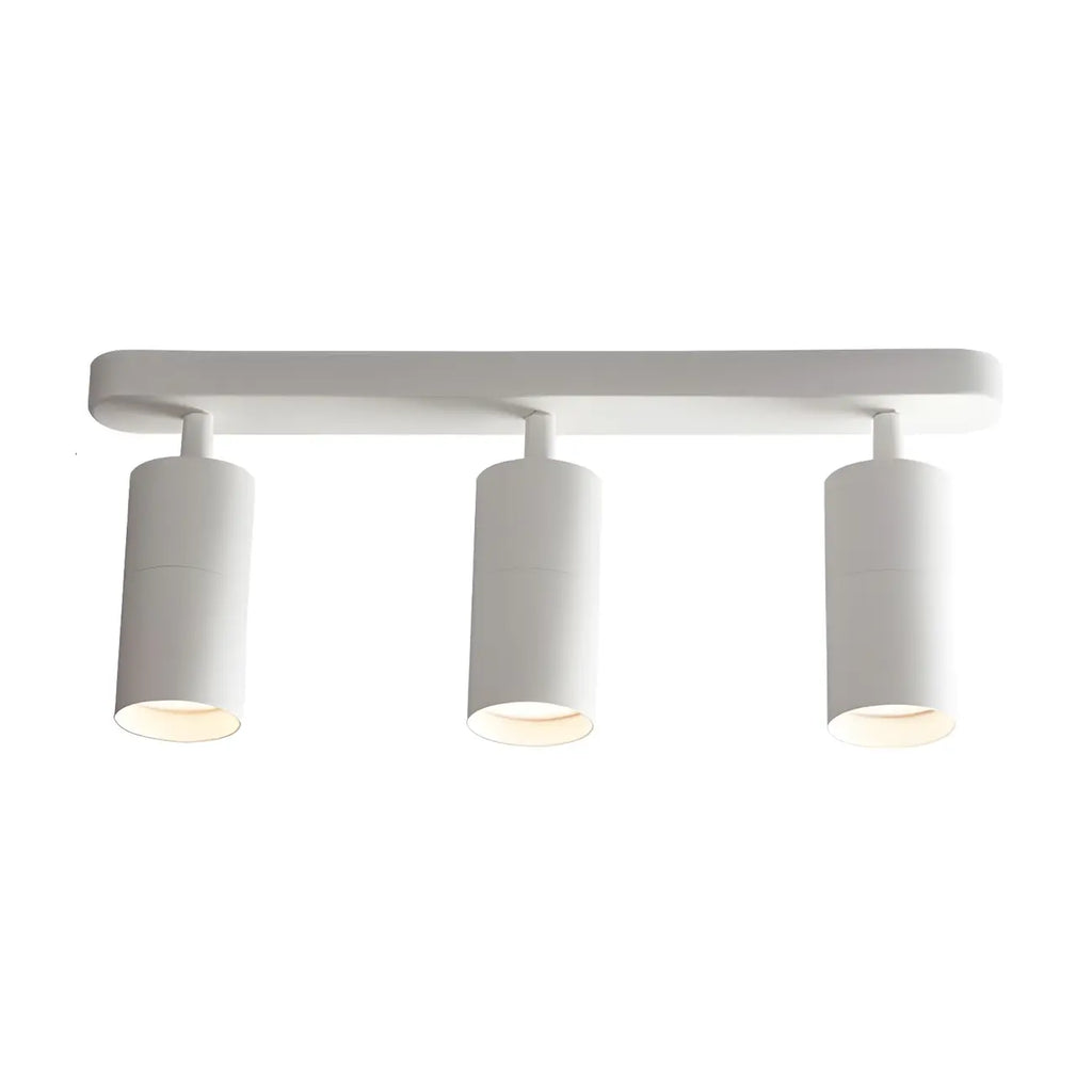 Mini Simple Cylinder Metal Semi Flush Mount Track Light