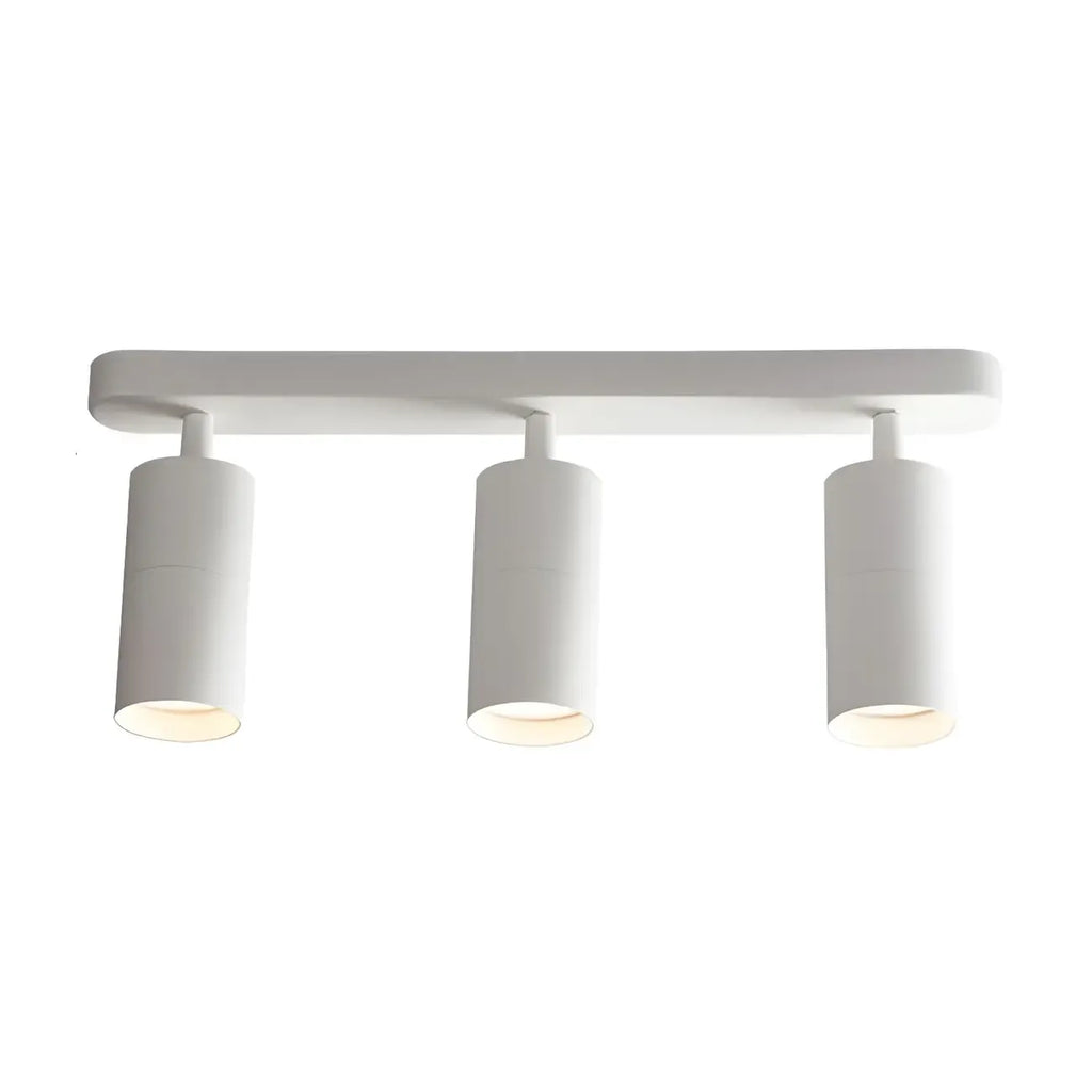 Mini Simple Cylinder Metal Semi Flush Mount Track Light