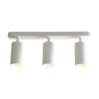 Mini Simple Cylinder Metal Semi Flush Mount Track Light