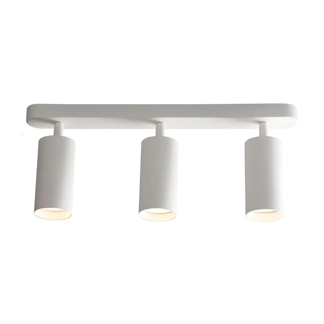 Mini Simple Cylinder Metal Semi Flush Mount Track Light