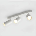 Mini Simple Cylinder Metal Semi Flush Mount Track Light