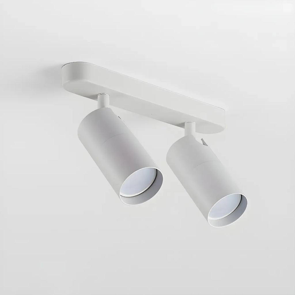 Mini Simple Cylinder Metal Semi Flush Mount Track Light