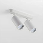 Mini Simple Cylinder Metal Semi Flush Mount Track Light