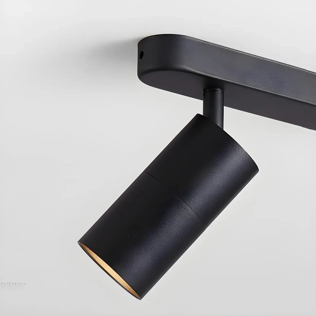 Mini Simple Cylinder Metal Semi Flush Mount Track Light