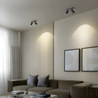 Mini Simple Cylinder Metal Semi Flush Mount Track Light