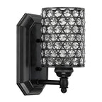 Glamorous Crystal Cylinder Golden Bathroom Vanity Light