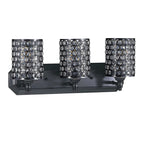 Glamorous Crystal Cylinder Golden Bathroom Vanity Light