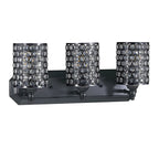 Glamorous Crystal Cylinder Golden Bathroom Vanity Light