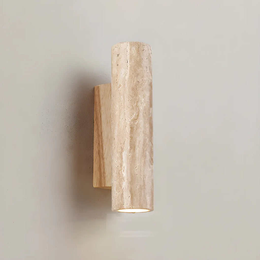 Minimalist Modern Beige Stone Wall Sconce