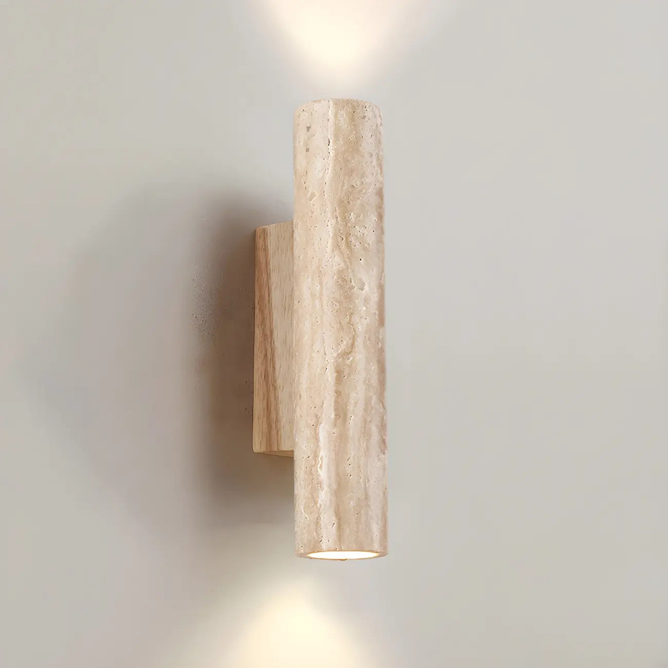 Minimalist Modern Beige Stone Wall Sconce