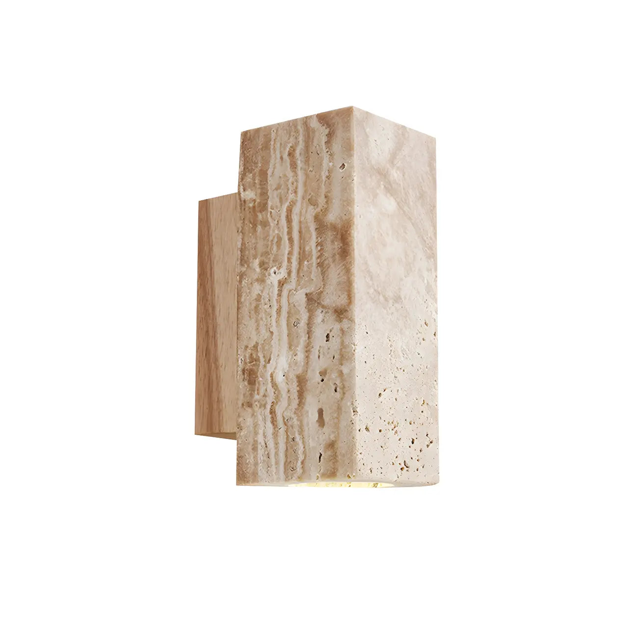 Minimalist Modern Beige Stone Wall Sconce