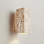 Minimalist Modern Beige Stone Wall Sconce