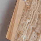 Minimalist Modern Beige Stone Wall Sconce