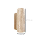 Minimalist Modern Beige Stone Wall Sconce