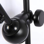 Modern Metal Black Adjustable Swing Arm Wall Light