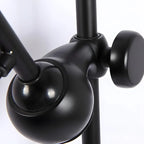 Modern Metal Black Adjustable Swing Arm Wall Light